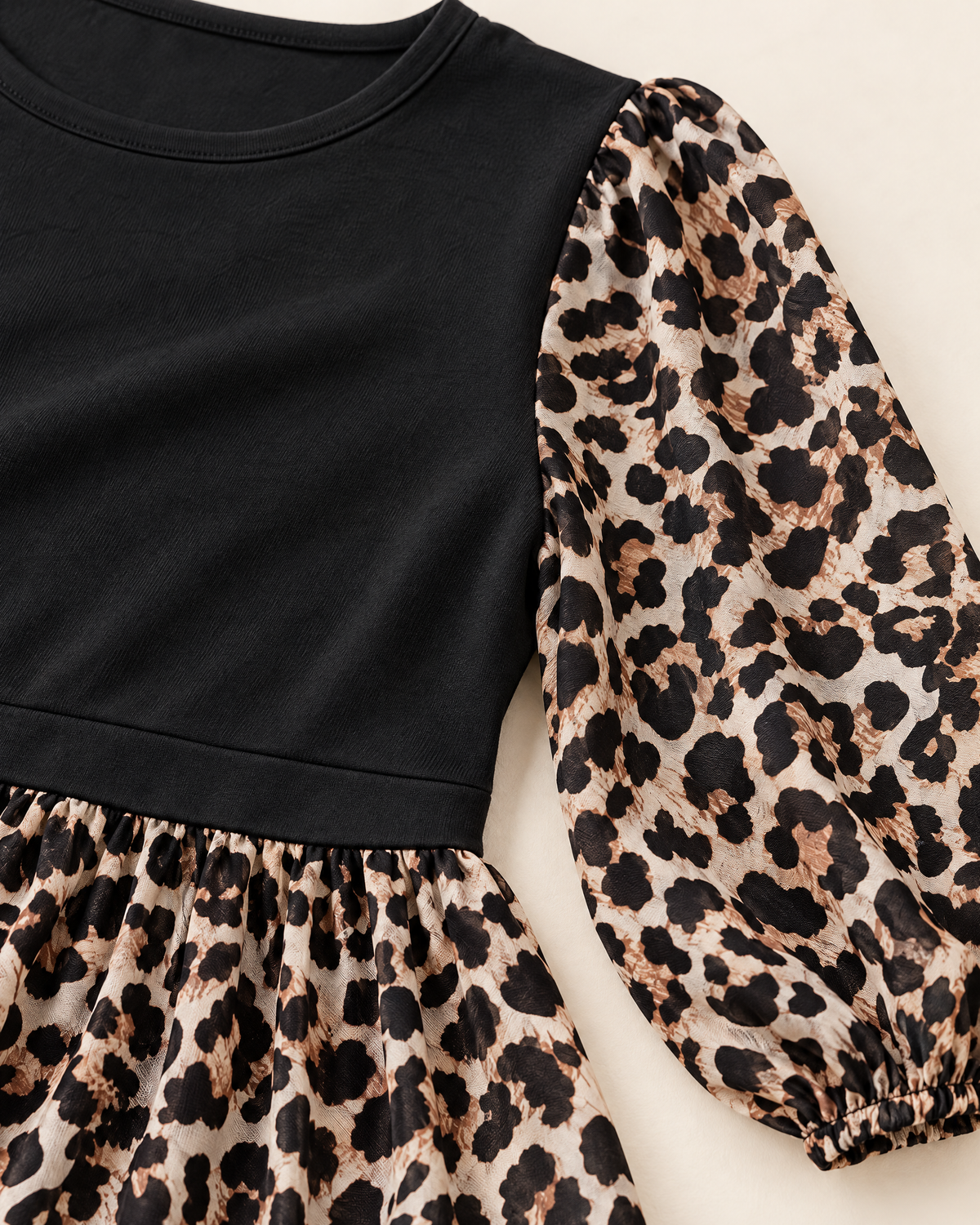 Empire seam and printed sleeve detail