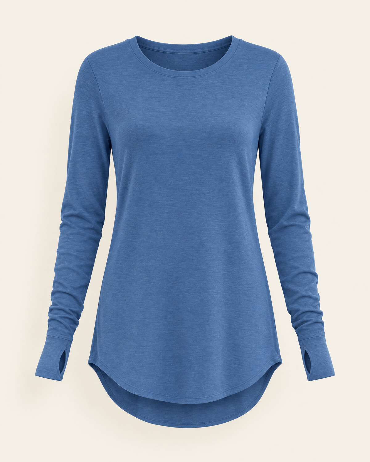 Richmond Thumbhole Jersey Tunic in Denim Blue, front